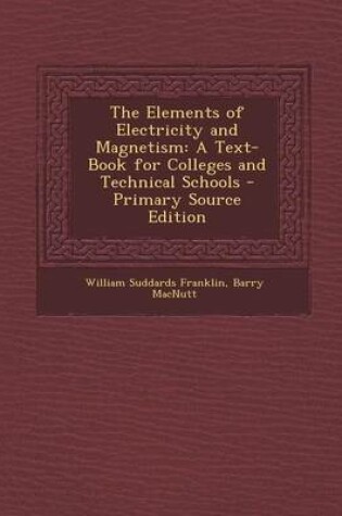 Cover of The Elements of Electricity and Magnetism