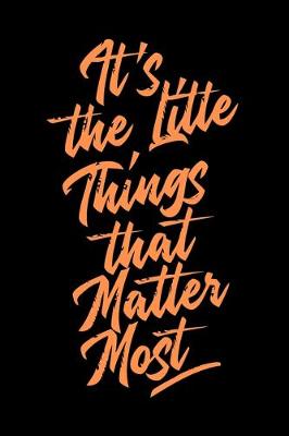 Book cover for It's the Little Things that Matter Most