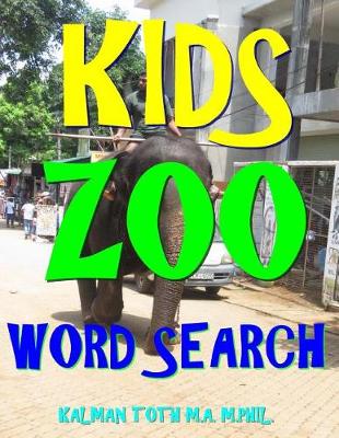 Book cover for Kids Zoo Word Search