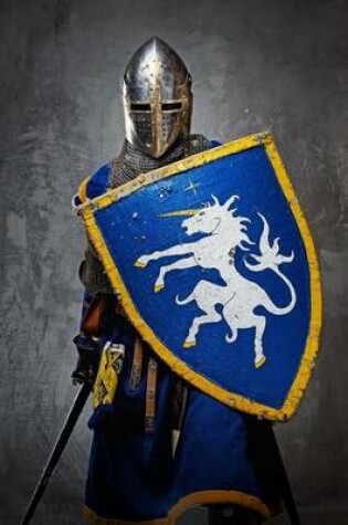 Cover of Knight in Shining Armor with a Unicorn on a Royal Blue Shield Journal