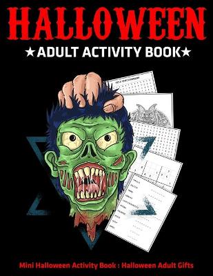 Book cover for Halloween Adult Activity Book