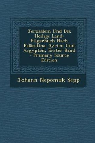 Cover of Jerusalem Und Das Heilige Land