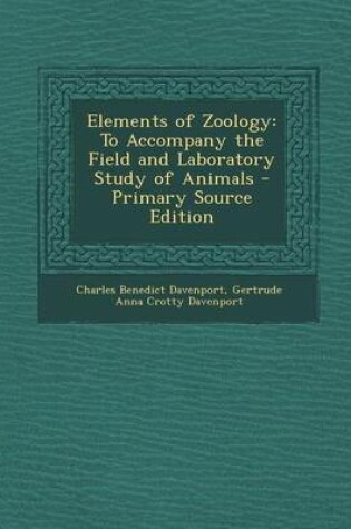 Cover of Elements of Zoology