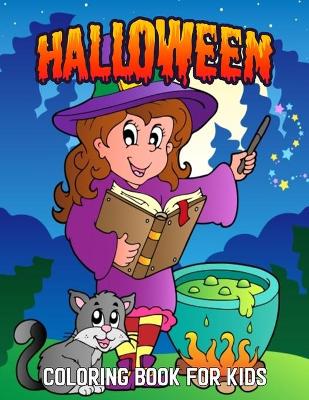 Book cover for Halloween Coloring Book For Kids