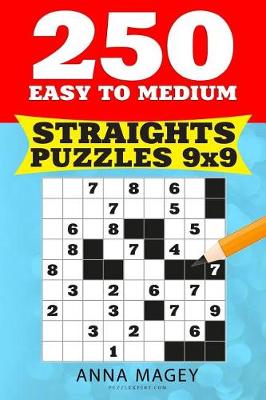 Cover of 250 Easy to Medium Straights Puzzles 9x9