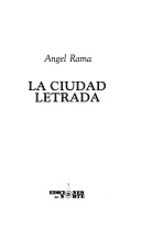 Cover of La Ciudad Letrada