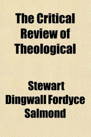 Cover of The Critical Review of Theological & Philosophical Literature (Volume 2)