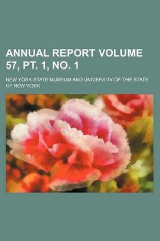 Cover of Annual Report Volume 57, PT. 1, No. 1