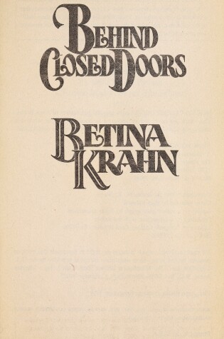 Cover of Behind Closed Doors