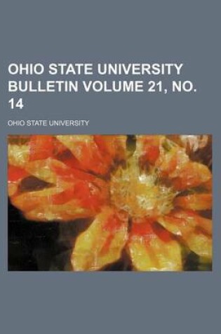 Cover of Ohio State University Bulletin Volume 21, No. 14
