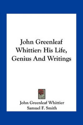 Cover of John Greenleaf Whittier