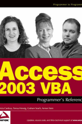Cover of Access 2003 Vba Programmer's Reference (Wrox Press)