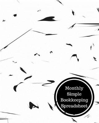 Book cover for Monthly Simple Bookkeeping Spreadsheet