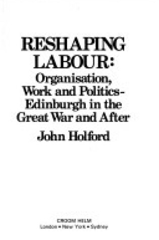 Cover of Reshaping Labour