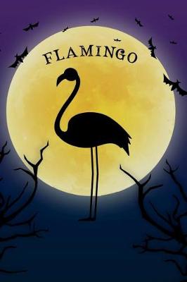 Book cover for Flamingo Notebook Halloween Journal