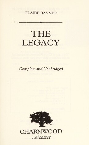 Book cover for The Legacy