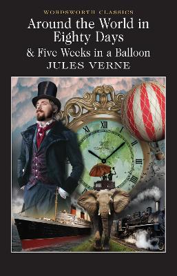 Book cover for Around the World in 80 Days / Five Weeks in a Balloon