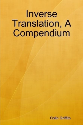 Book cover for Inverse Translation, A Compendium