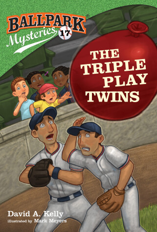 Book cover for Ballpark Mysteries #17: The Triple Play Twins