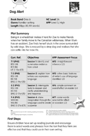 Cover of BC Grey A/3A Dog Alert Guided Reading Card