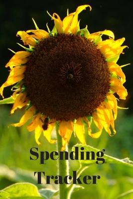 Book cover for Yellow Sunflower Country Rustic Expense & Spending Tracker Notebook