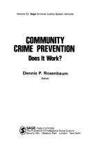 Book cover for Community Crime Prevention