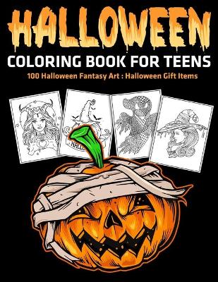 Book cover for Halloween Coloring Book for Teens
