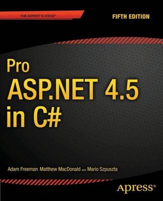 Book cover for Pro ASP.NET 4.5 in C#