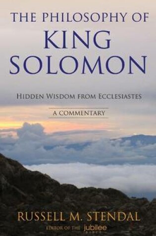 Cover of The Philosophy of King Solomon