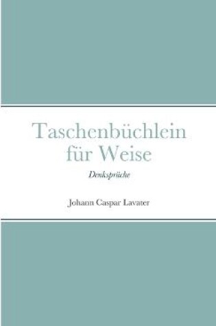 Cover of Taschenbuchlein fur Weise