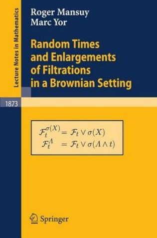 Cover of Random Times and Enlargements of Filtrations in a Brownian Setting