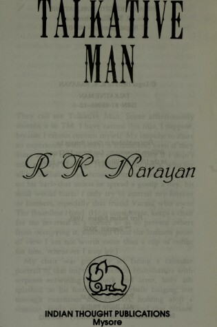 Cover of Talkative Man