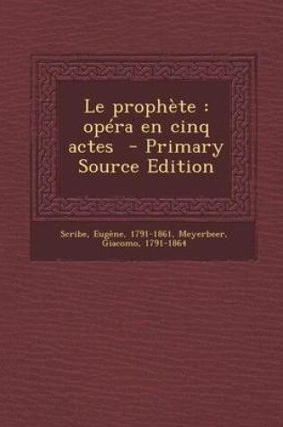 Cover of Le Prophete