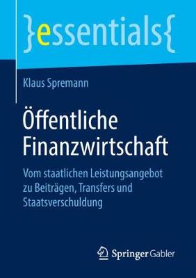 Book cover for Öffentliche Finanzwirtschaft