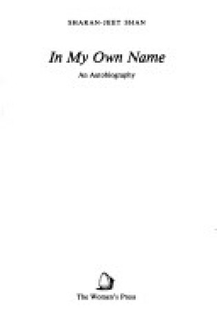 Cover of In My Own Name