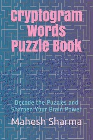 Cover of Cryptogram Words Puzzle Book