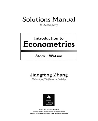 Book cover for Solutions Manual