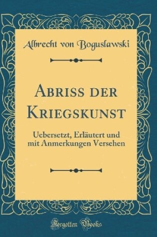 Cover of Abriss Der Kriegskunst