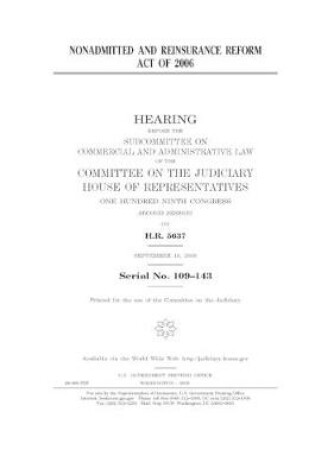 Cover of Nonadmitted and Reinsurance Reform Act of 2006