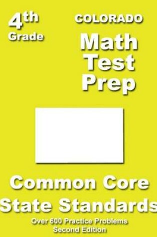 Cover of Colorado 4th Grade Math Test Prep