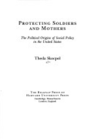Cover of Protecting Soldiers and Mothers