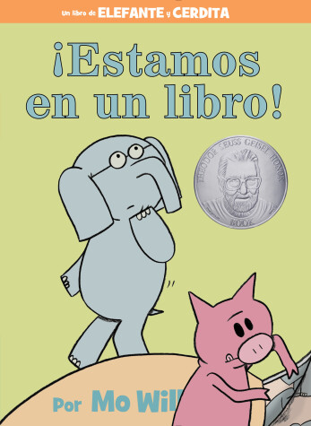 Book cover for ¡Estamos en un libro!-An Elephant and Piggie Book, Spanish Edition