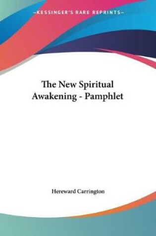 Cover of The New Spiritual Awakening - Pamphlet