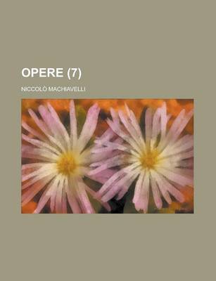 Book cover for Opere (7 )