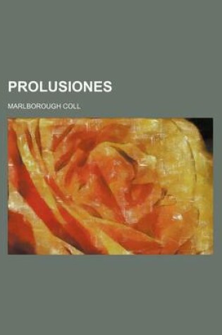 Cover of Prolusiones