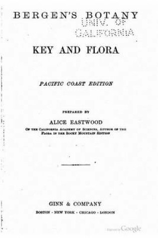 Cover of Bergen's Botany, Key and Flora