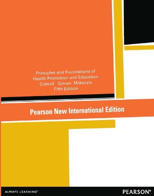 Book cover for Principles and Foundations of Health Promotion and Education