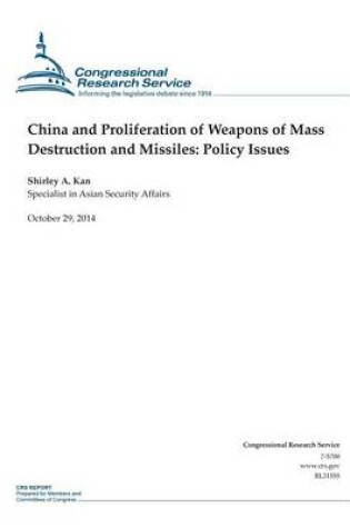 Cover of China and Proliferation of Weapons of Mass Destruction and Missiles
