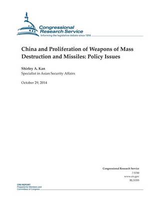 Book cover for China and Proliferation of Weapons of Mass Destruction and Missiles