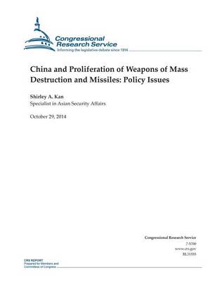 Cover of China and Proliferation of Weapons of Mass Destruction and Missiles